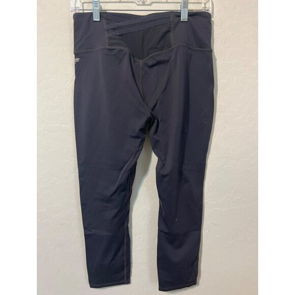 Fabletics Women Sz M Grey Stretch Leggings Mesh Carry Pouch - Picture 4 of 7